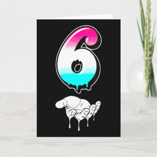 Cool Six Seven 6 7 Meme Gen Alpha Slang Kostüm Ma Karte