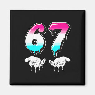 Cool Six Seven 6 7 Meme Gen Alpha Slang Kostüm Ma Magnet