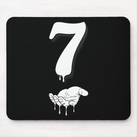 Cool Six Seven 6 7 Meme Gen Alpha Slang Kostüm Ma Mousepad (Vorne)