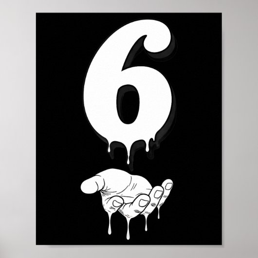 Cool Six Seven 6 7 Meme Gen Alpha Slang Kostüm Ma Poster (Vorne)