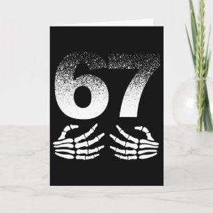 Cool Six Seven Gen Alpha Slang Beliebtes Meme Tren Karte