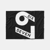 Cool Six Seven Zahl Gen Alpha Slang 6 7 Trend Fleecedecke (Vorderseite (Horizontal))
