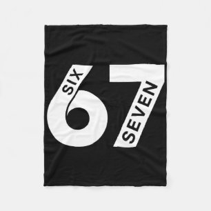 Cool Six Seven Zahl Gen Alpha Slang 6 7 Trend Fleecedecke