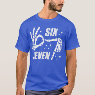 Cool Six Seven Zahl Gen Alpha Slang 6 7 Trend T-Shirt