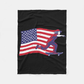Cool Skateboarding For Men Women Skateboard Americ Fleecedecke