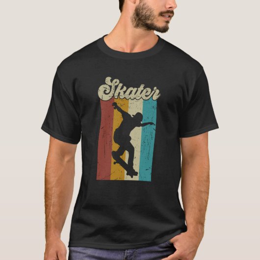 Cool Skateboarding Vintage Retro skateboard Skateb T-Shirt (Vorderseite)