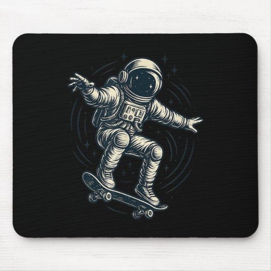 Cool Skating Astronaut Costume For Boys And Girls Mousepad (Vorne)