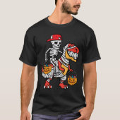 Cool Skeleton Cap Dino Mummy Kleinkind Halloween T-Shirt (Vorderseite)