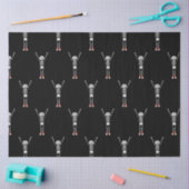 Cool Skeleton Halloween Pattern Seidenpapier (Basteln)
