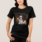 Cool Skeletton Halloween Tri-Blend Shirt (Vorderseite)
