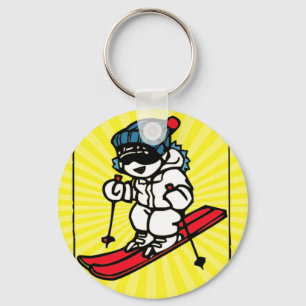 Cool Skier Skifans Skigeschenk Skifahren Schlüsselanhänger
