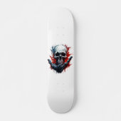 Cool Skull Gothic Skateboard (Vorne)