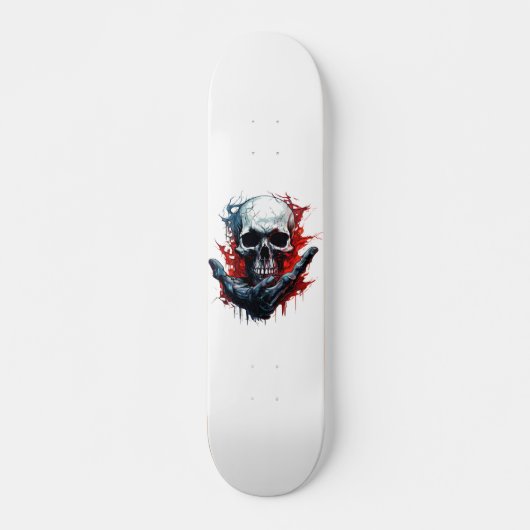 Cool Skull Gothic Skateboard (Vorne)