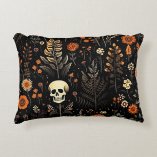 Cool Skull Halloween Pattern Dekokissen