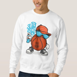 Cool Slam Dunk Basketball Graffiti Cartoon T - Shi Sweatshirt