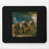 Cool Sloths Skatepark Vintage Photo  Mousepad (Vorne)