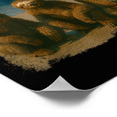 Cool Sloths Skatepark Vintage Photo  Poster (Ecke)