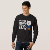 Cool Smarter Than Average Bear Polar Bear Sweatshirt (Vorne ganz)