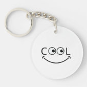 Cool Smiley Face Keychain Schlüsselanhänger (Vorderseite)
