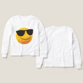 Cool Smiley Sweatshirt | Fun Emoji Graphic Design (Design Vorderseite & Rückseite)