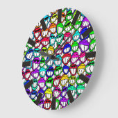 COOL SMILING FACES GROUP GROßE WANDUHR (Winkel)