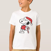 cool snoopy on winter T-Shirt (Vorderseite)