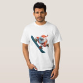 Cool Snowboarden Santa Classic T - Shirt (Vorne ganz)