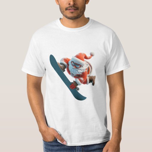 Cool Snowboarden Santa Classic T - Shirt (Vorderseite)