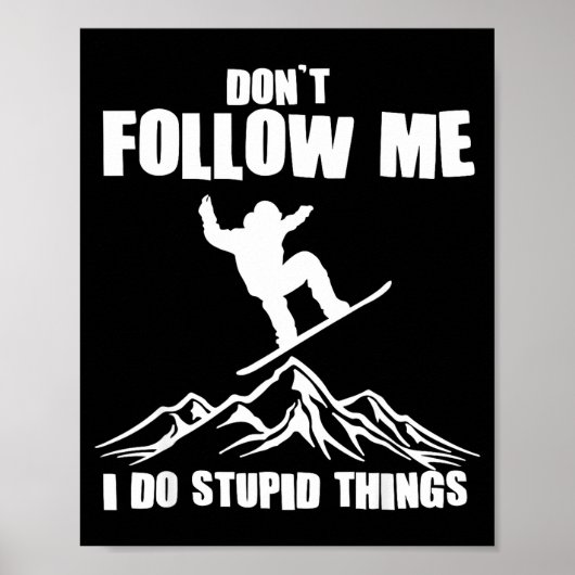 Cool Snowboarding Art For Men Women Snowboard Snow Poster (Vorne)