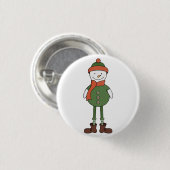 Cool Snowman Button (Vorne & Hinten)