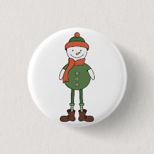 Cool Snowman Button