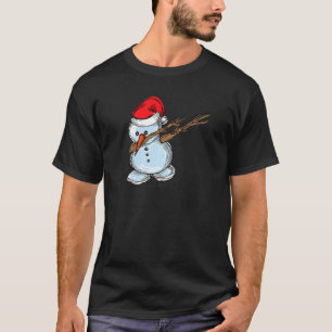 Cool Snowman Dab Dabbing Weihnachten Weihnachten W T-Shirt
