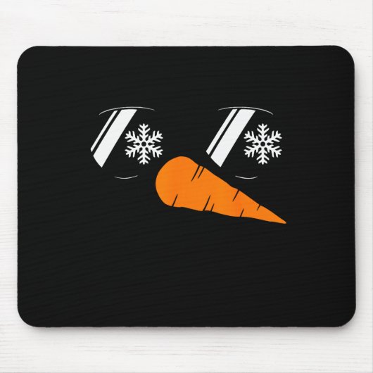 Cool Snowman Face Gles Christmas Xmas Costume Boy Mousepad (Vorne)