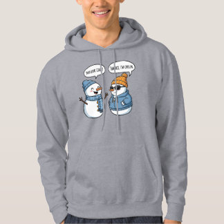 Cool Snowman Friends Hoodie