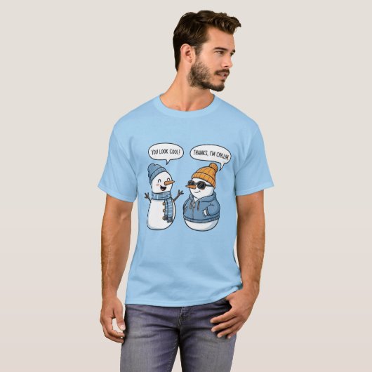 Cool Snowman Friends T-Shirt (Vorne ganz)