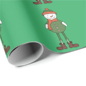 Cool Snowman Geschenkpapier (Rolleneckpunkt)