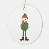 Cool Snowman Keramik Ornament (Links)