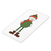 Cool Snowman Magnet (Linke Seite)
