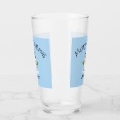 Cool Snowman Merina Weihnachten Familienname Glas (Links)