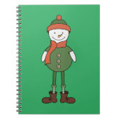 Cool Snowman Notizblock (Vorderseite)