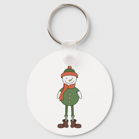 Cool Snowman Schlüsselanhänger (Vorderseite)