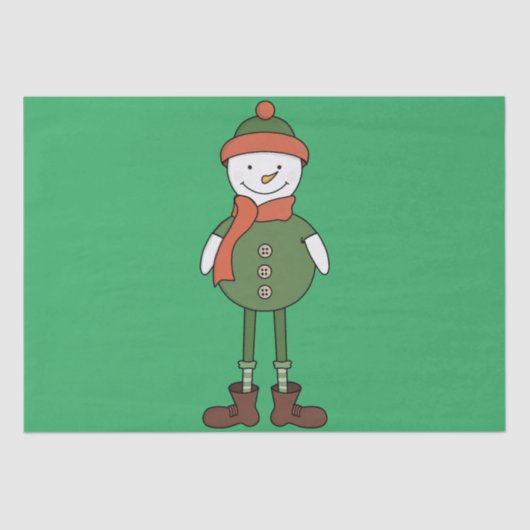 Cool Snowman Seidenpapier (Vorderseite)