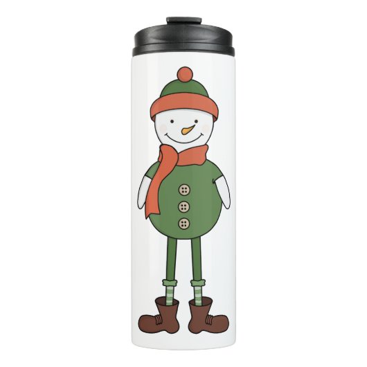 Cool Snowman Thermosbecher (Vorderseite)