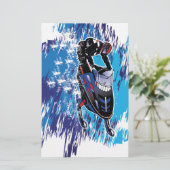 Cool Snowmobiler Briefpapier (Stehend Vorderseite)