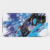 Cool Snowmobiler Case-Mate iPhone Hülle (Rückseite (Horizontal))