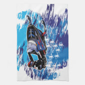 Cool Snowmobiler Geschirrtuch (Vertikal)
