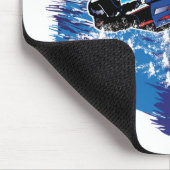 Cool Snowmobiler Mousepad (Ecke)