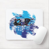 Cool Snowmobiler Mousepad (Mit Mouse)