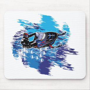 Cool Snowmobiler Mousepad