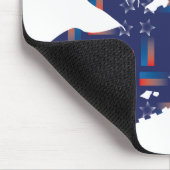 Cool Snowmobiler Mousepad (Ecke)